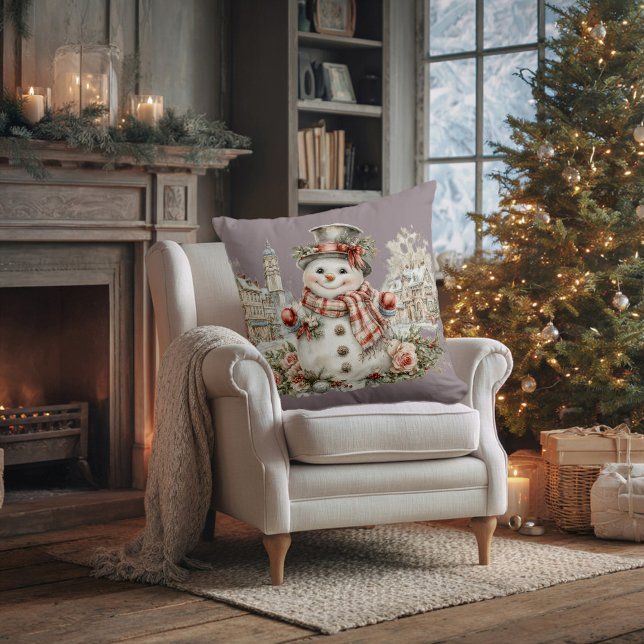 Coussin bonhomme de neige de Noël (Créateur téléchargé)