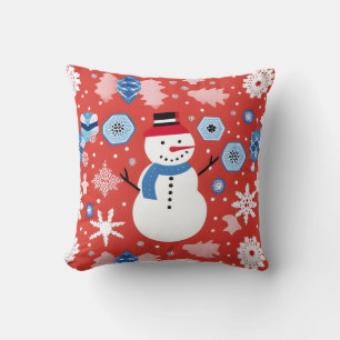 Coussin Bonhomme de neige en train de se détendre