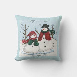Coussin Bonhommes de Neige Très Amusants