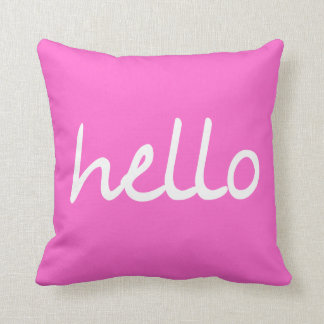 Coussin Bonjour !