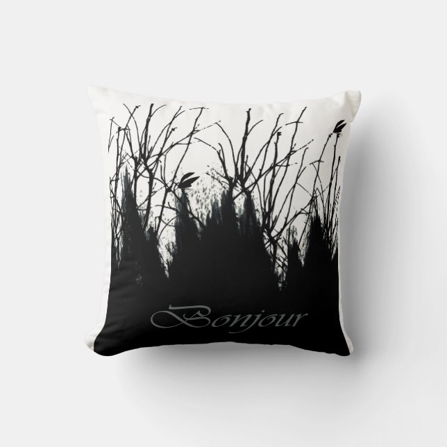 Coussin Bonjour (Recto)