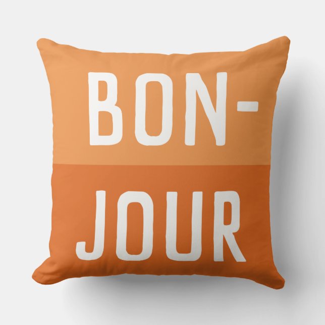 Coussin Bonjour (Recto)