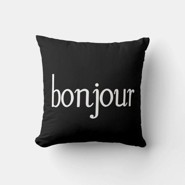 Coussin Bonjour ! (Recto)