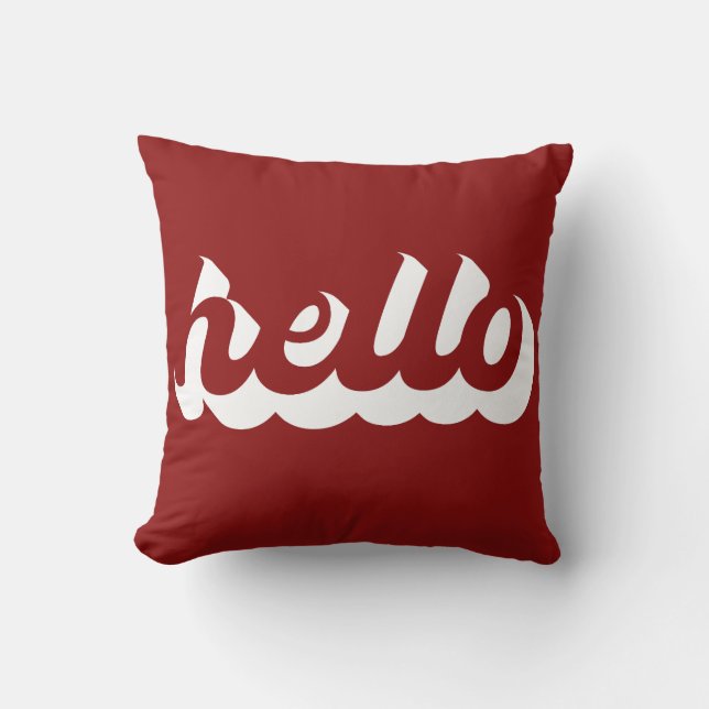 Coussin Bonjour (Recto)