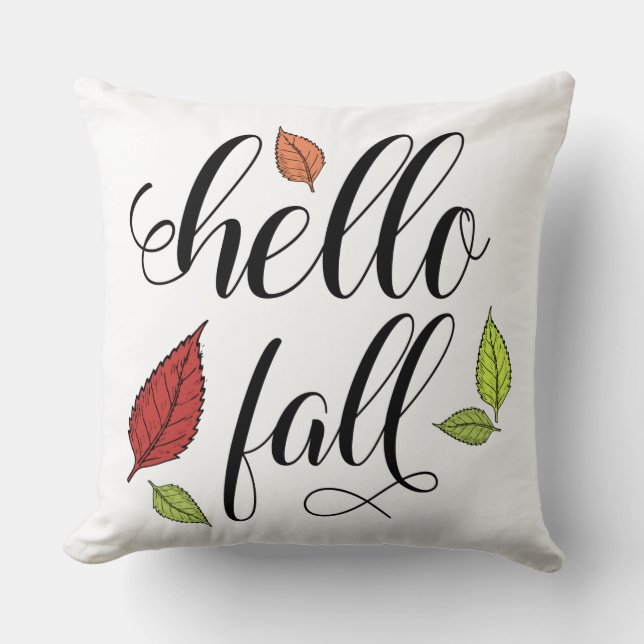 Coussin Bonjour Automne (Recto)