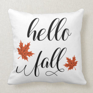 Coussin Bonjour automne