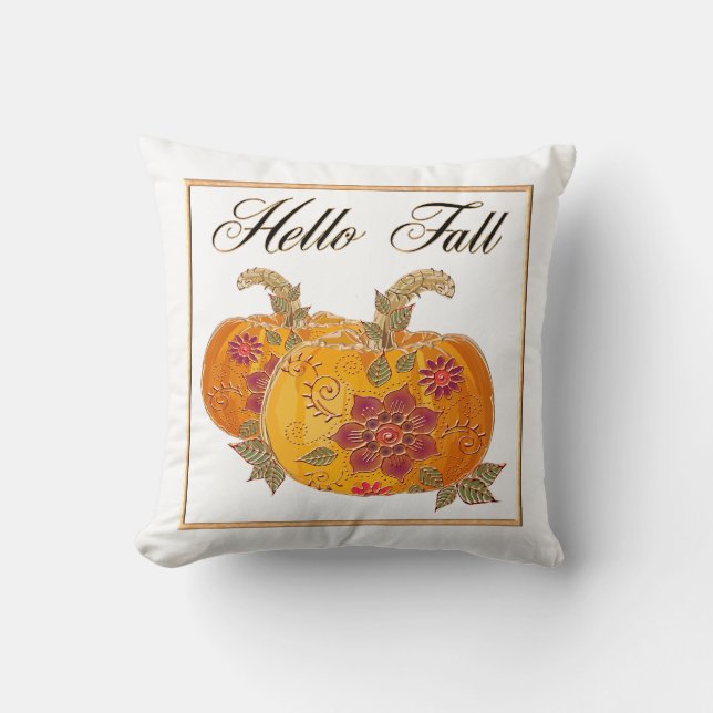 Coussin Bonjour automne (Recto)
