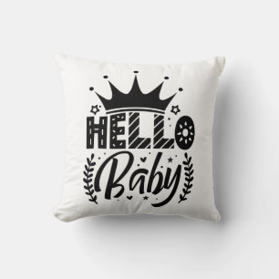 Coussin Bonjour bébé