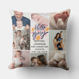 Coussin Bonjour Bébé Statistiques de naissance de nouvea