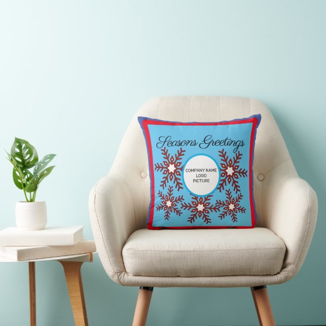 Coussin Bonjour de Noël personnalisé (Chaise)