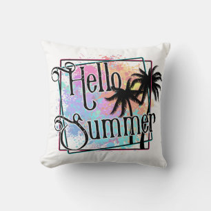 Coussin Bonjour été
