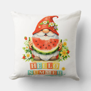 Coussin Bonjour Gnome Été