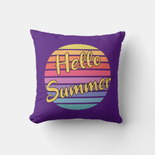 Coussin Bonjour l'été