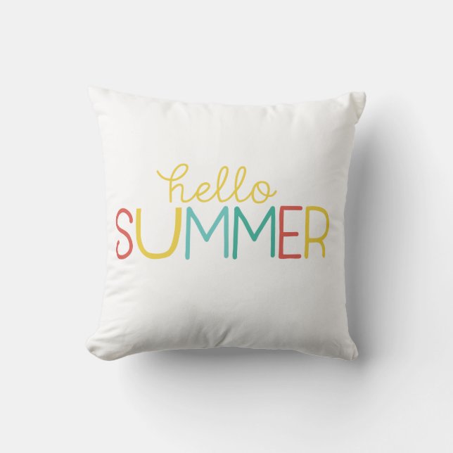 Coussin Bonjour l'été (Recto)