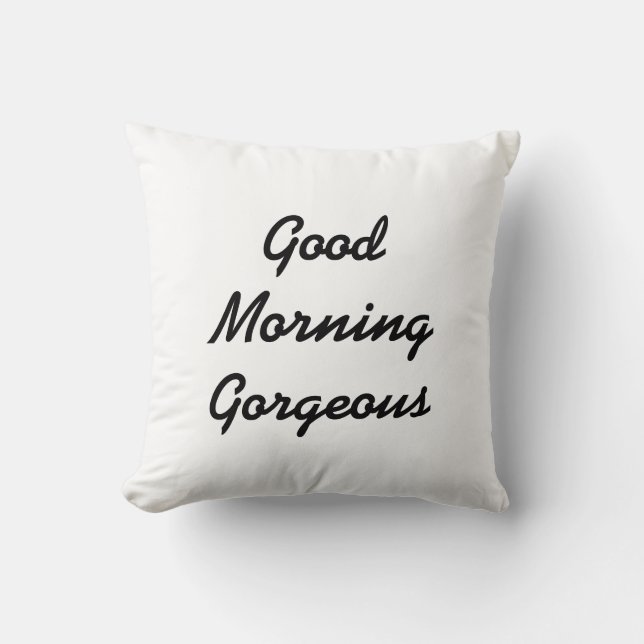 Coussin Bonjour magnifique (Recto)
