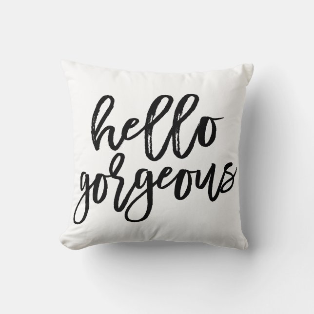 Coussin Bonjour magnifique (Recto)