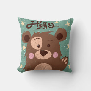 Coussin Bonjour petit ours