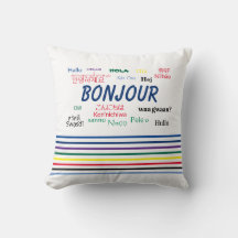 Bonjour plusieurs langues bandes