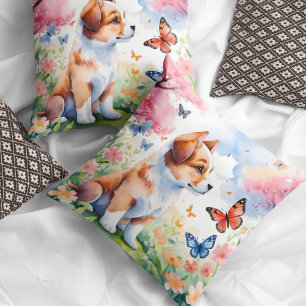 Coussin Bonjour printemps