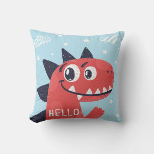 Coussin Bonjour Red Little Dino