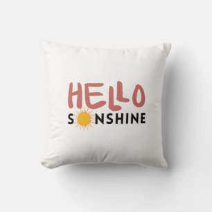 Coussin Bonjour Sonshine, Sun Rays, Vues d'été