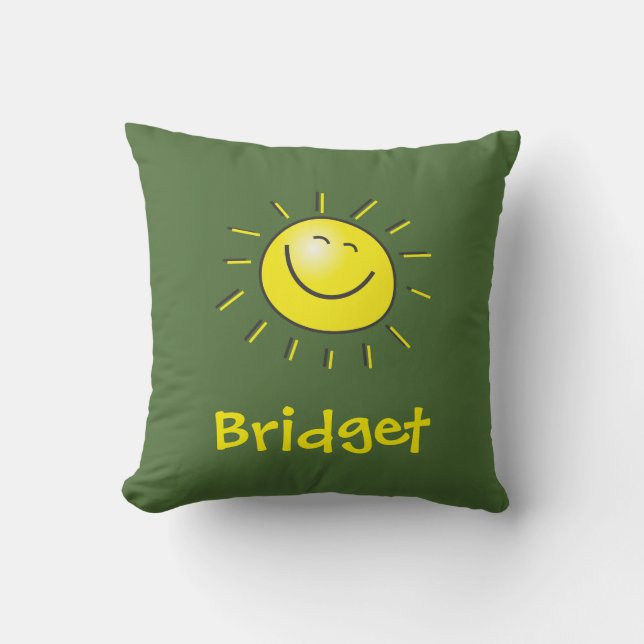 Coussin Bonjour Sun (Recto)