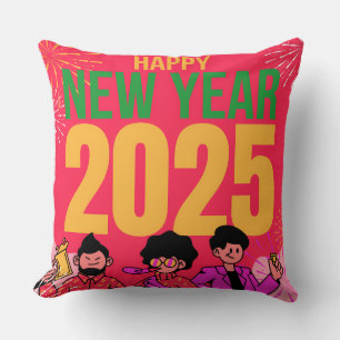 Coussin Bonne année 2025 Jeu d'oreiller**