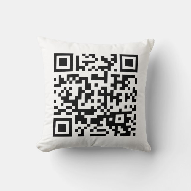 Coussin Bonne année ! — Code QR (Recto)