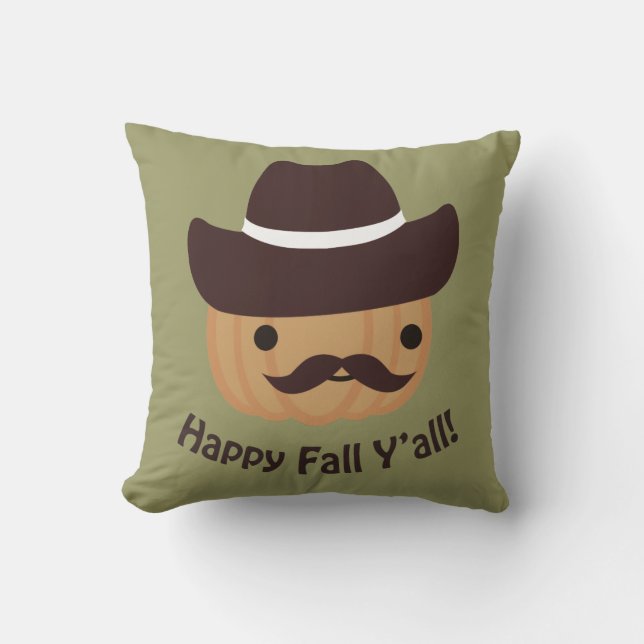 Coussin Bonne Chute, tous ! Citrouille (Recto)