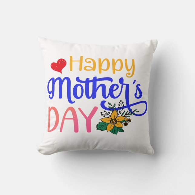 Coussin Bonne fête des mères (Recto)