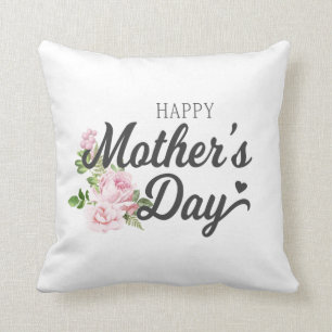 Coussin Bonne fête des mères aux roses roses roses  Lanc
