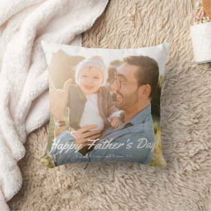 Coussin Bonne Fête des pères Meilleur papa Photo Salutatio