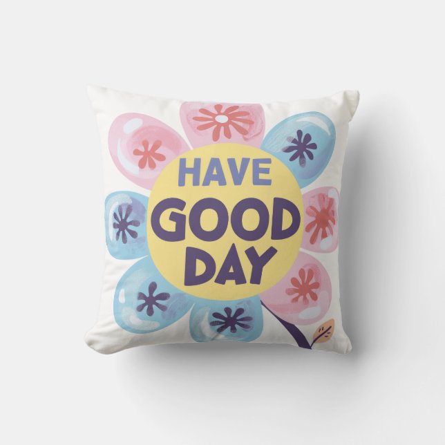 Coussin Bonne journée de floraison (Recto)