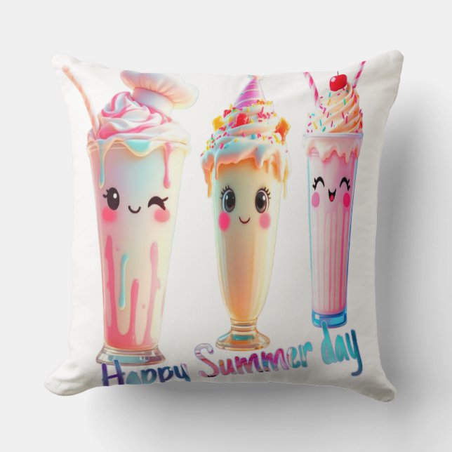 Coussin Bonne journée d'été (Recto)