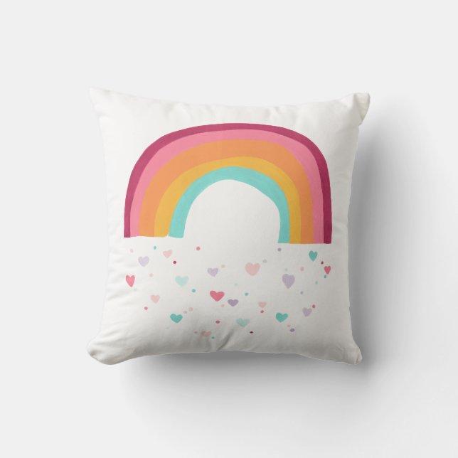 Coussin Bonne magie arc-en-ciel (Recto)