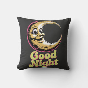 Coussin Bonne nuit Retro Moon