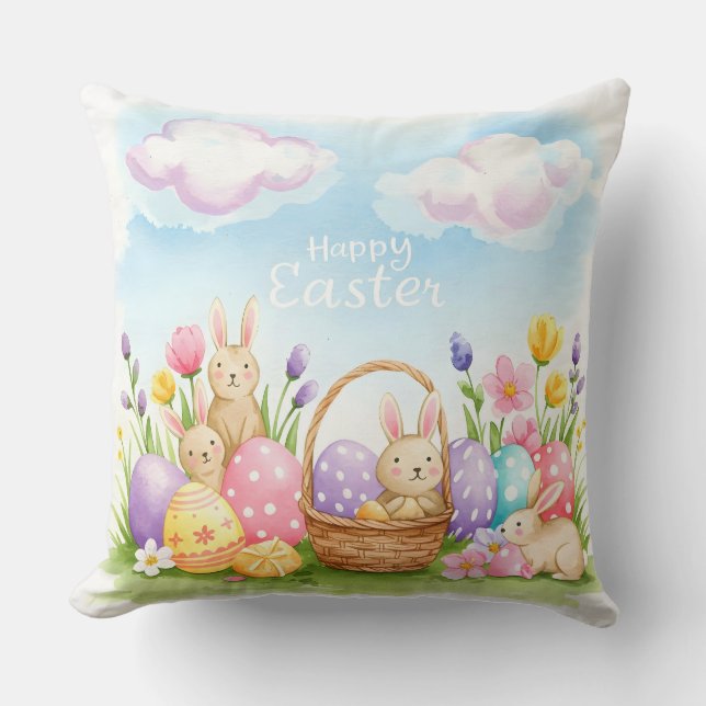 Coussin Bonne Pâques !, Collection de Natasha Us (Recto)