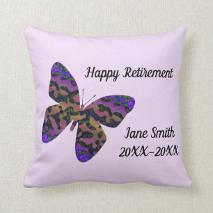 Coussin Bonne retraite Employé Garder Vivid Papillon