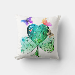 Coussin "Bonne Saint Patrick" Shamrock Recoleta