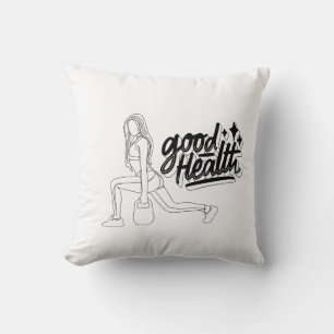 Coussin bonne santé gymnase conception de motivation