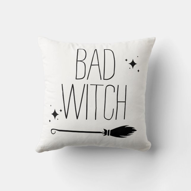 Coussin Bonne sorcière mauvaise sorcière Halloween Éffraya (Verso)