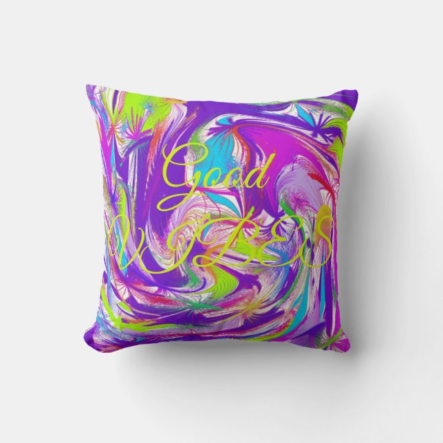 Coussin Bonnes vibrations (Recto)