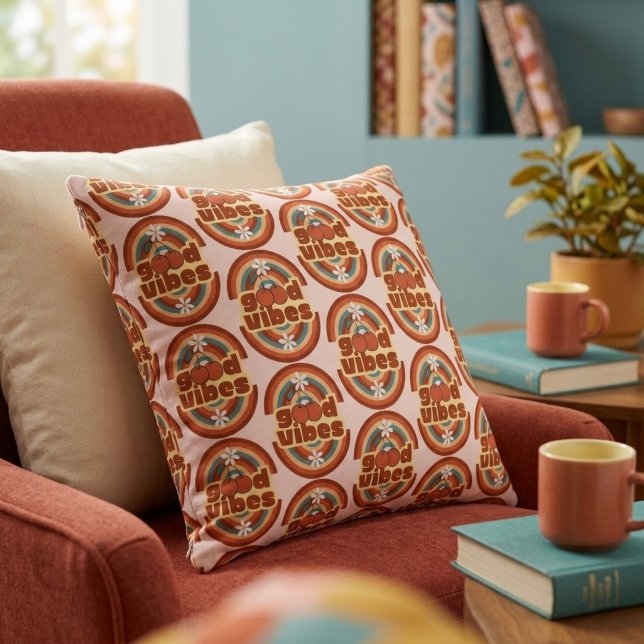 Coussin Bonnes Vibrations (Créateur téléchargé)