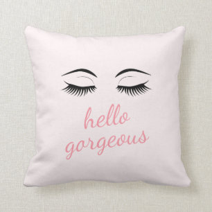 Coussin Bonsoir magnifique avec de jolies cils glamour