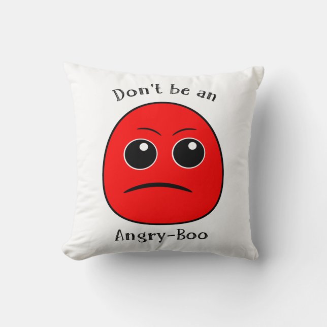 Coussin Boo - Boo En colère (Recto)