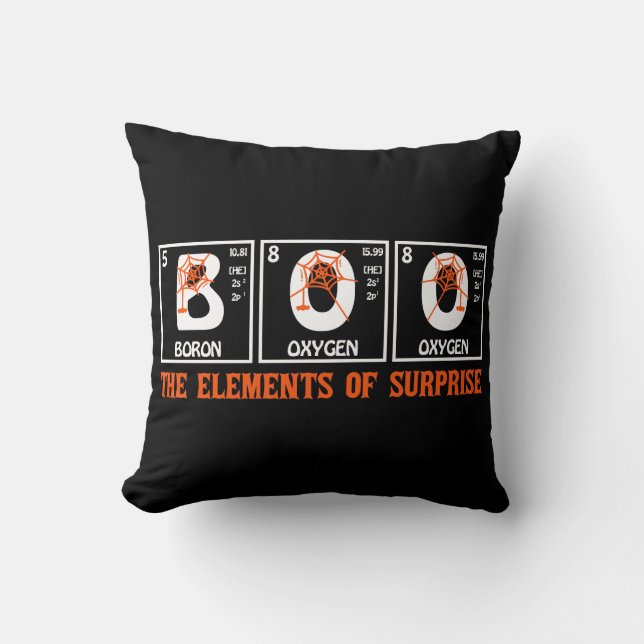 Coussin BOO Elements of Surprise Chemistry Plaisanterie (Recto)