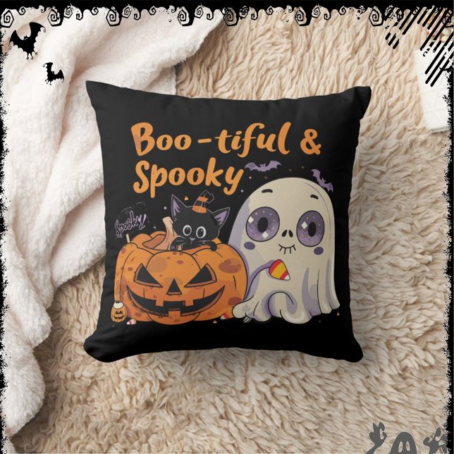 Coussin Boo-tiful & Spooky | ExDesigner | Halloween (Créateur téléchargé)