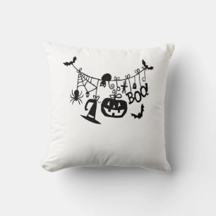 Coussin Boo Trick ou Treat Halloween chauves-souris, Citro