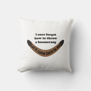 Coussin Boomerang Joke