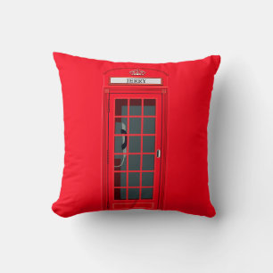 Coussin Boot téléphonique rouge Londres personnalisé